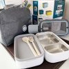 Lonchera Bento Acero Inoxidable (2 Cuerpos) - Imagen 4