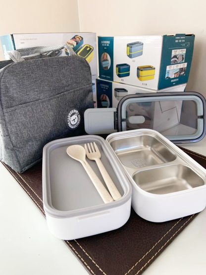 Lonchera Bento Acero Inoxidable (2 Cuerpos) - Imagen 4